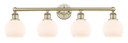 Bathroom Fixtures Four Lights by Innovations ( 405 | 616-4W-AB-G121-6 Edison ) 