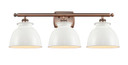 Bathroom Fixtures Three Lights by Innovations ( 405 | 516-3W-AC-M14-W Ballston ) 