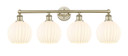 Bathroom Fixtures Four Lights by Innovations ( 405 | 616-4W-AB-G1217-8WV Edison ) 