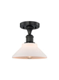 Semi-Flush Mts. Glass Down by Innovations ( 405 | 616-1F-BK-G131 Edison ) 