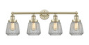 Bathroom Fixtures Four Lights by Innovations ( 405 | 616-4W-AB-G142 Edison ) 