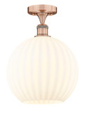 Semi-Flush Mts. Glass Down by Innovations ( 405 | 616-1F-AC-G1217-12WV Edison ) 