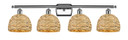 Bathroom Fixtures Four Lights by Innovations ( 405 | 516-4W-PC-RBD-8-NAT Ballston ) 