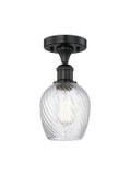 Semi-Flush Mts. Glass Down by Innovations ( 405 | 616-1F-BK-G292 Edison ) 