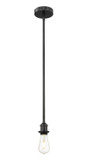 Mini Pendants Exposed Lamps by Innovations ( 405 | 616-1S-BK Edison ) 