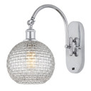 Sconces Single Glass by Innovations ( 405 | 518-1W-PC-G122C-8CL Ballston ) 
