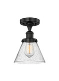 Semi-Flush Mts. Glass Down by Innovations ( 405 | 616-1F-BK-G44 Edison ) 