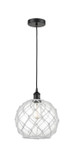 Mini Pendants Glass Down by Innovations ( 405 | 616-1P-BK-G122-10RW Edison ) 