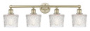 Bathroom Fixtures Four Lights by Innovations ( 405 | 616-4W-AB-G402 Edison ) 