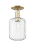 Semi-Flush Mts. Glass Down by Innovations ( 405 | 716-1C-AB-G460-7CL Arcadia ) 