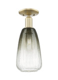 Semi-Flush Mts. Glass Down by Innovations ( 405 | 716-1C-AB-G480-6SL Arcadia ) 