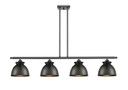 Linear/Island 4 Light + by Innovations ( 405 | 516-4I-BK-M14-BK Ballston ) 