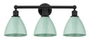 Bathroom Fixtures Three Lights by Innovations ( 405 | 616-3W-BK-MBD-75-SF Edison ) 