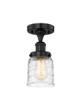 Semi-Flush Mts. Glass Down by Innovations ( 405 | 616-1F-BK-G513 Edison ) 