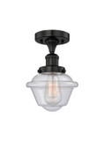 Semi-Flush Mts. Glass Down by Innovations ( 405 | 616-1F-BK-G534 Edison ) 