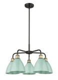 Mid. Chandeliers Metal Shade by Innovations ( 405 | 516-5CR-BAB-MBD-75-SF Ballston ) 
