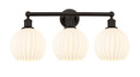Bathroom Fixtures Three Lights by Innovations ( 405 | 616-3W-OB-G1217-8WV Edison ) 