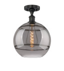 Semi-Flush Mts. Glass Down by Innovations ( 405 | 616-1F-BK-G556-12SM Edison ) 