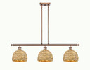 Linear/Island 3 Light Bar by Innovations ( 405 | 516-3I-AC-RBD-8-NAT Ballston ) 