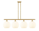 Linear/Island 4 Light + by Innovations ( 405 | 516-4I-SG-G1217-12WV Ballston ) 
