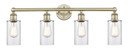 Bathroom Fixtures Four Lights by Innovations ( 405 | 616-4W-AB-G802 Edison ) 