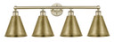 Bathroom Fixtures Four Lights by Innovations ( 405 | 616-4W-AB-MBC-8-AB Edison ) 