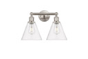 Bathroom Fixtures Two Lights by Innovations ( 405 | 616-2W-SN-GBC-82 Edison ) 