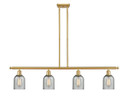 Linear/Island 4 Light + by Innovations ( 405 | 516-4I-SG-G257-LED Ballston ) 