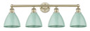 Bathroom Fixtures Four Lights by Innovations ( 405 | 616-4W-AB-MBD-75-SF Edison ) 