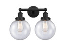 Bathroom Fixtures Two Lights by Innovations ( 405 | 616-2W-BK-G204-8 Edison ) 