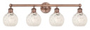 Bathroom Fixtures Four Lights by Innovations ( 405 | 616-4W-AC-G1216-6WM Edison ) 
