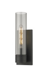 Sconces Single Glass by Innovations ( 405 | 617-1W-BK-G617-11SM Downtown Urban ) 