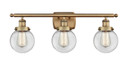 Bathroom Fixtures Three Lights by Innovations ( 405 | 916-3W-BB-G202-6-LED Ballston Urban ) 