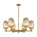 Mid. Chandeliers Glass Up by Innovations ( 405 | 716-6CR-BB-G457-6ME Arcadia ) 