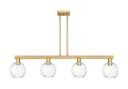 Linear/Island 4 Light + by Innovations ( 405 | 716-4I-BB-G458-7CL Arcadia ) 