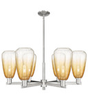 Mid. Chandeliers Glass Up by Innovations ( 405 | 716-6CR-SN-G480-6AM Arcadia ) 