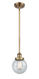Mini Pendants Glass Down by Innovations ( 405 | 916-1S-BB-G204-6-LED Ballston Urban ) 