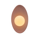 Sconces Single Glass by Justice Designs ( 102 | CER-3045-CLAY Ambiance ) 