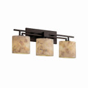 Bathroom Fixtures Three Lights by Justice Designs ( 102 | ALR-8703-30-DBRZ-LED3-2100 Alabaster Rocks ) 