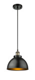 Mini Pendants Metal Shade by Innovations ( 405 | 916-1P-BAB-MFD-10-BK-LED Derby ) 