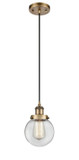 Mini Pendants Cable by Innovations ( 405 | 916-1P-BB-G202-6-LED Ballston Urban ) 