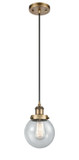 Mini Pendants Cable by Innovations ( 405 | 916-1P-BB-G204-6-LED Ballston Urban ) 