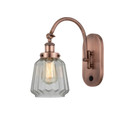 Sconces Single Glass by Innovations ( 405 | 918-1W-AC-G142-LED Franklin Restoration ) 
