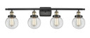 Bathroom Fixtures Four Lights by Innovations ( 405 | 916-4W-BAB-G202-6-LED Ballston Urban ) 