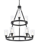 Large Chandeliers Glass Shade by Innovations ( 405 | 8203-BK-G802-LED Ballston ) 