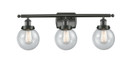 Bathroom Fixtures Three Lights by Innovations ( 405 | 916-3W-OB-G204-6-LED Ballston Urban ) 