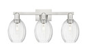 Bathroom Fixtures Three Lights by Innovations ( 405 | 716-3W-SN-G459-6CL Arcadia ) 