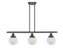 Linear/Island 3 Light Bar by Innovations ( 405 | 916-3I-BK-G202-6-LED Ballston Urban ) 