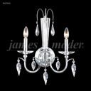 Sconces Double Candle by James R. Moder ( 64 | 96272S22 Sculptured Crystal Leaf ) 
