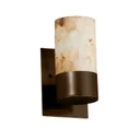 Sconces Single Glass by Justice Designs ( 102 | ALR-8761-10-DBRZ-LED1-700 Alabaster Rocks ) 